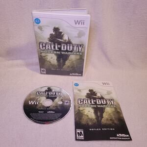 Call of Duty: Modern Warfare Reflex Edition Wii Video Game (Nintendo Wii, 2009)